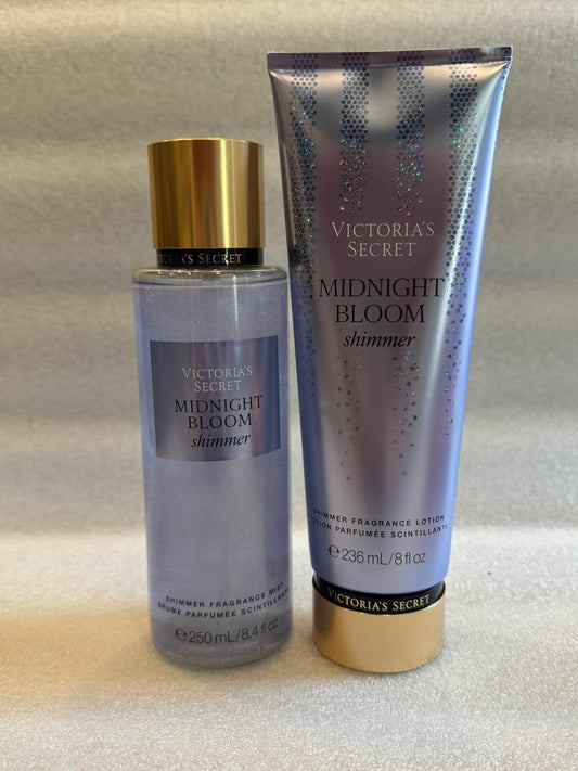 Midnight Bloom Shimmer Victoria’s Secret Set 2pcs