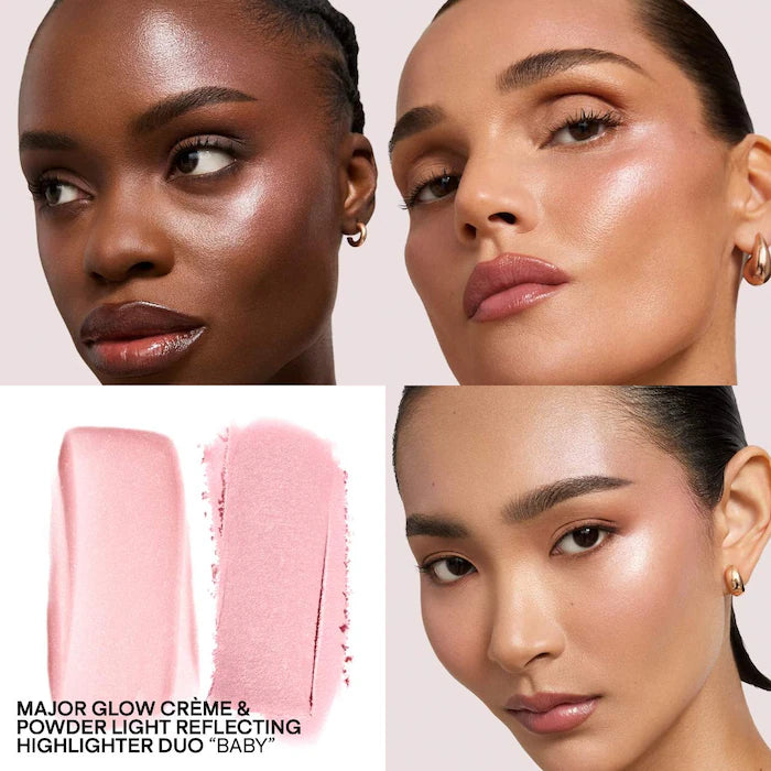 ✨PATRICK TA✨
Major Glow Crème & Powder Light Reflecting Translucent Highlighter Duo