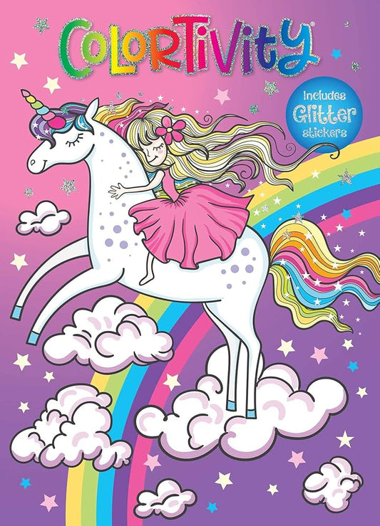 Libro de Colorear y Stickers Unicornio