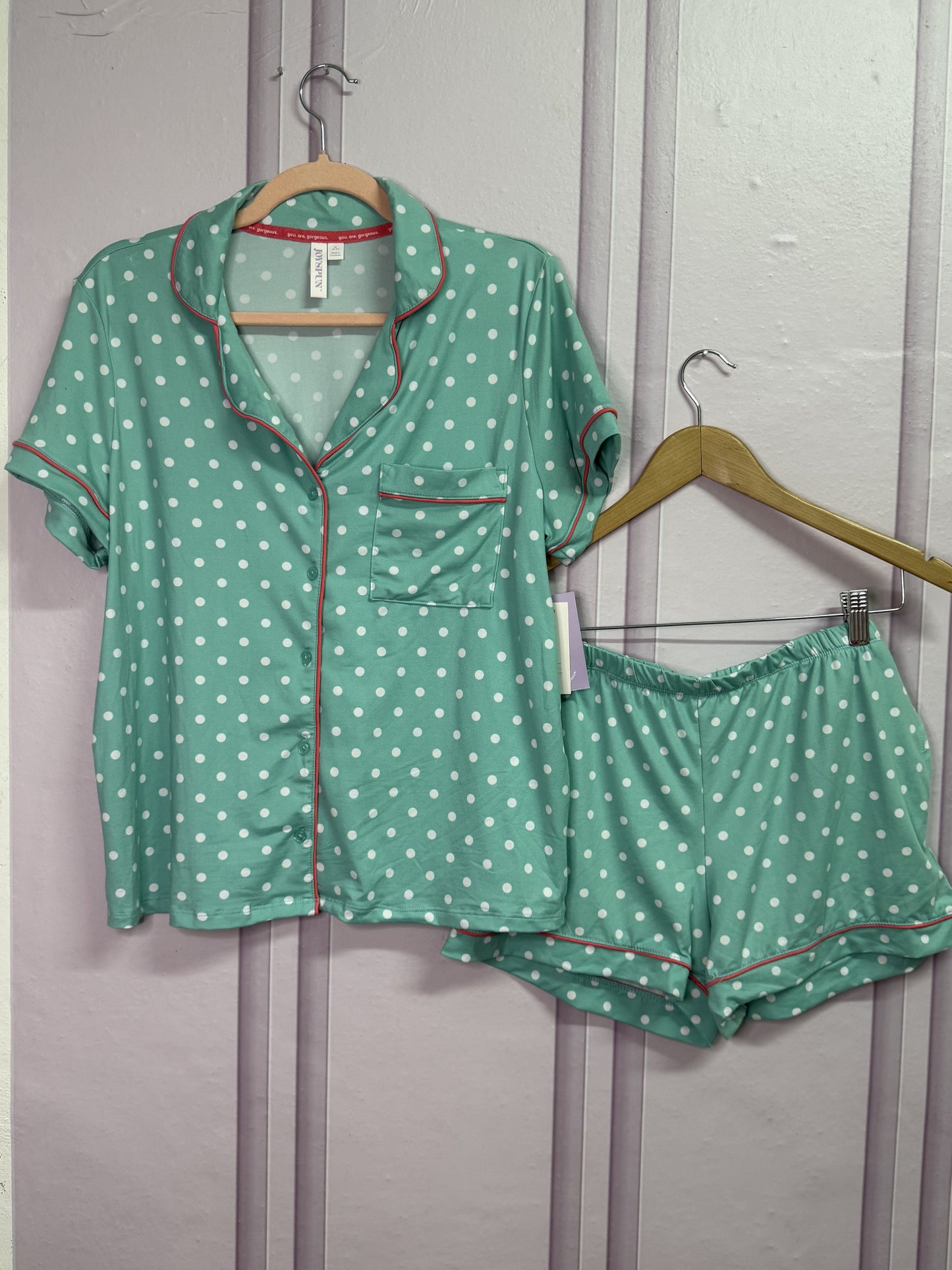 Mint & White Dots 💕💝Pijama Short