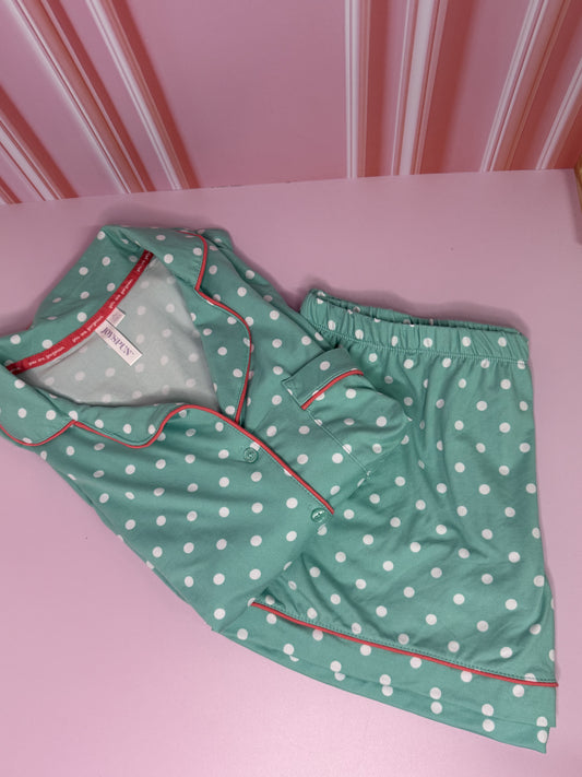 Mint & White Dots 💕💝Pijama Short