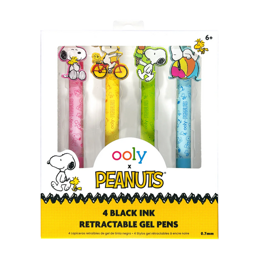 Snoopy 4pk Lápices Tinta Negra