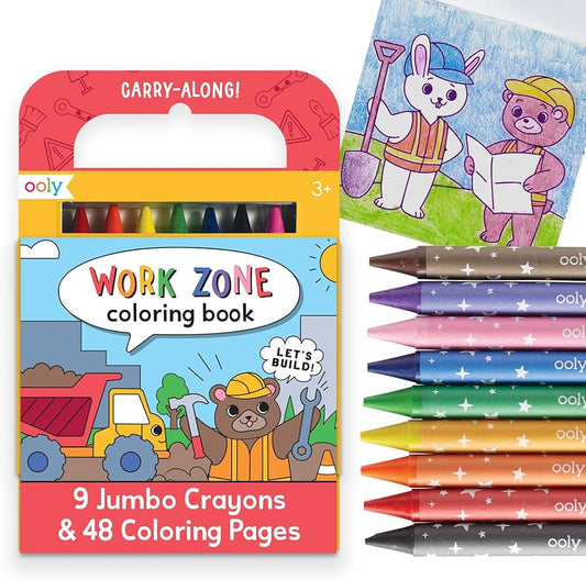 Work Zone🖤🚜👷‍♀️Coloring Book