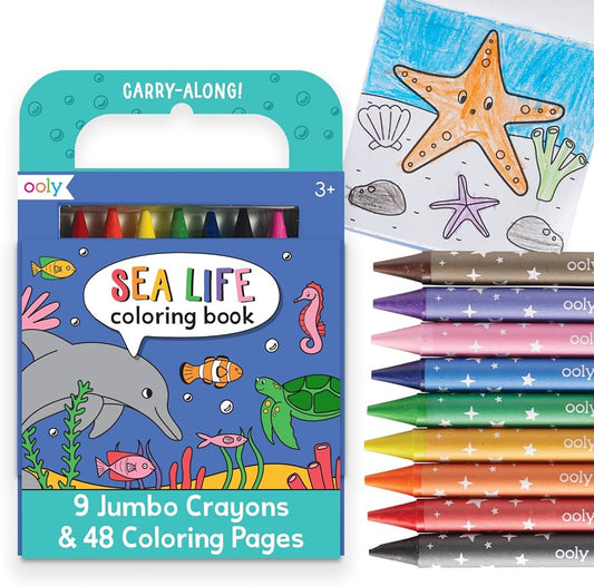 Sea Life🌊🐠🐬 Coloring Book Kit