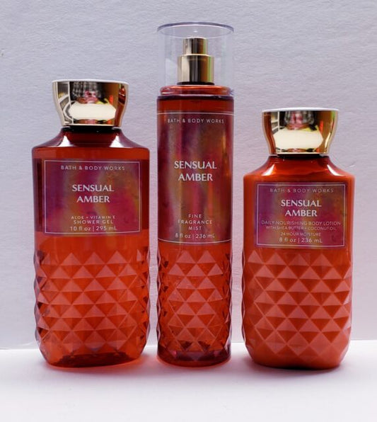 Set bath and body works Sensual Amber 3pcs