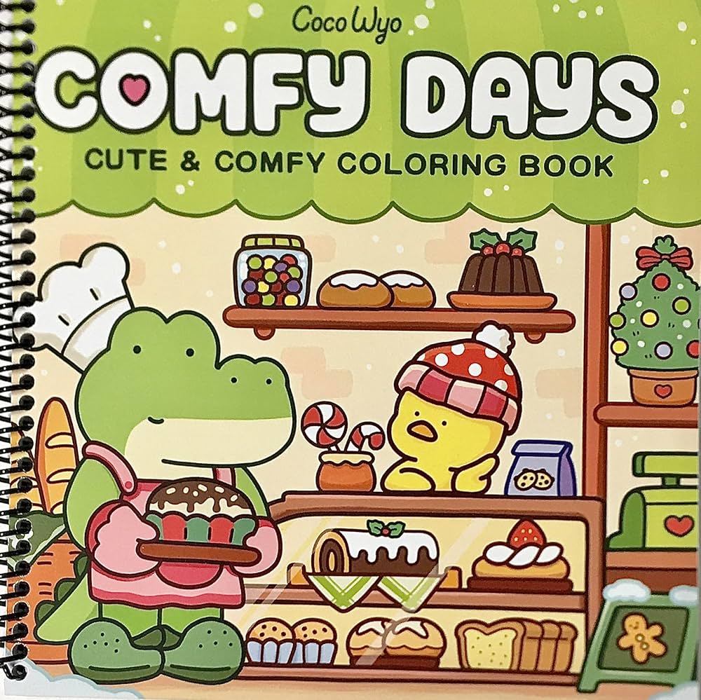 Comfy Days Cute & Comfy Coloring Book