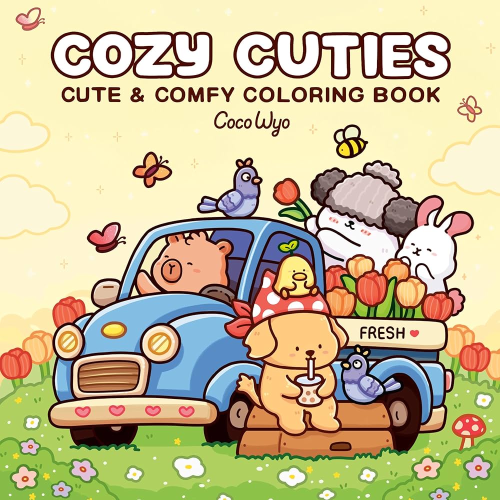 Cozy Cuties Cute & Comfy Coloring Book