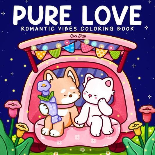 Pure Love Romantic Vibes Coloring Books