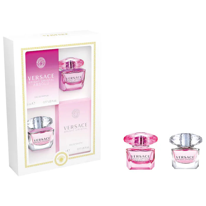 Versace Mini Bright Crystal and Bright Crystal Absolu Set