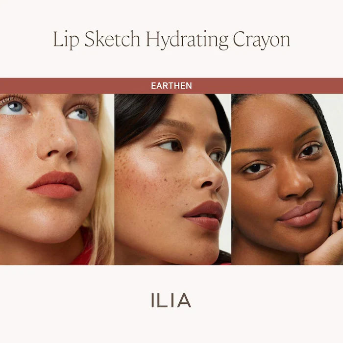 ILIA Mini Lip Sketch Trio - Long-Wear Lipstick + Lipliner Crayons