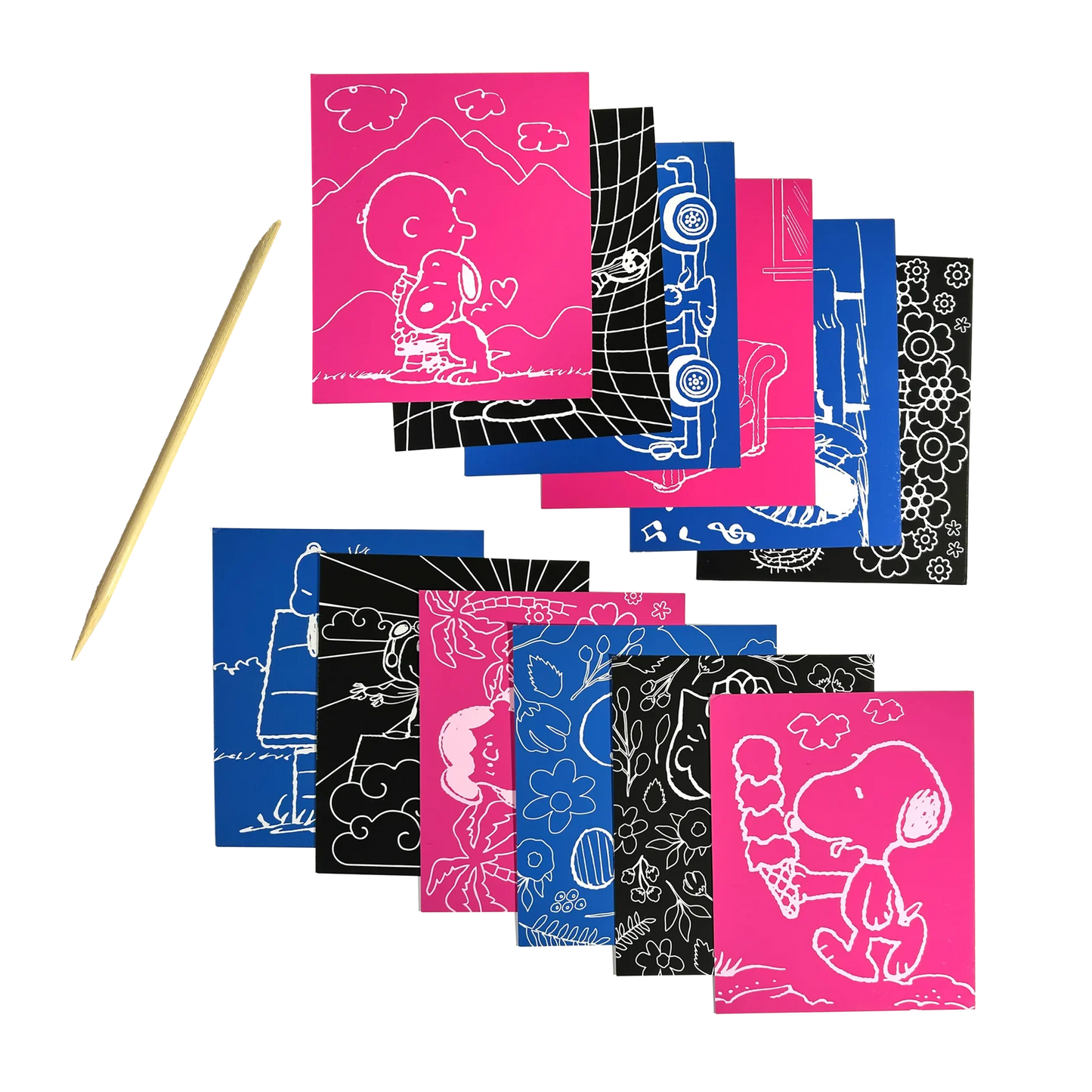 OOLY x Peanuts Scratch Art Kit