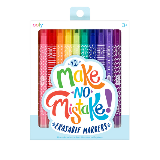 OOLY Make No Mistake! Erasable Markers - Set of 12