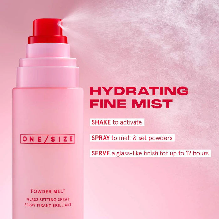 ONE/SIZE by Patrick Starrr💗🌟
Powder Melt Glass Setting Spray