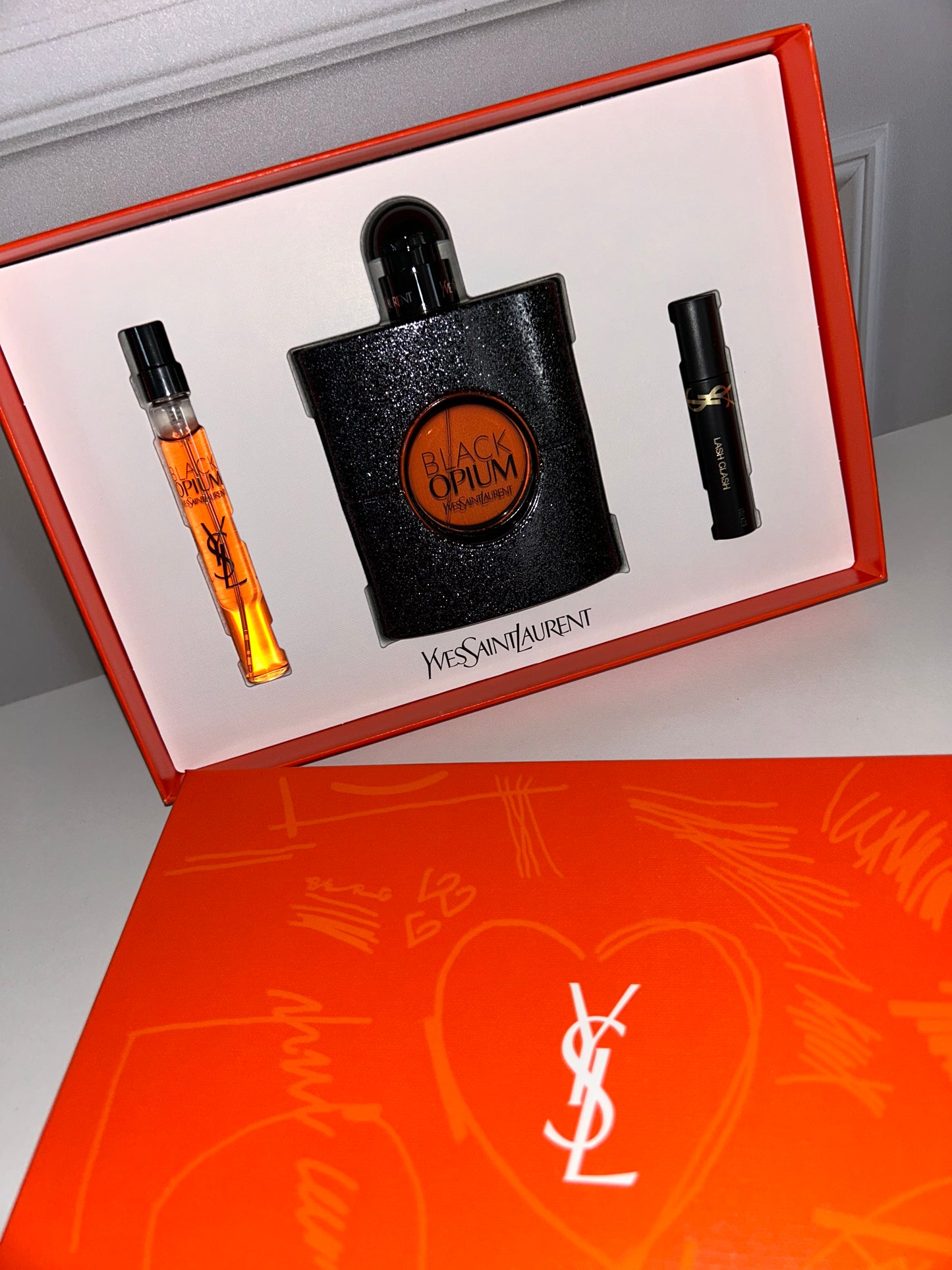 YSL🤩 3-Pc. Black Opium Eau de Parfum & Lash Clash Mascara Gift Set