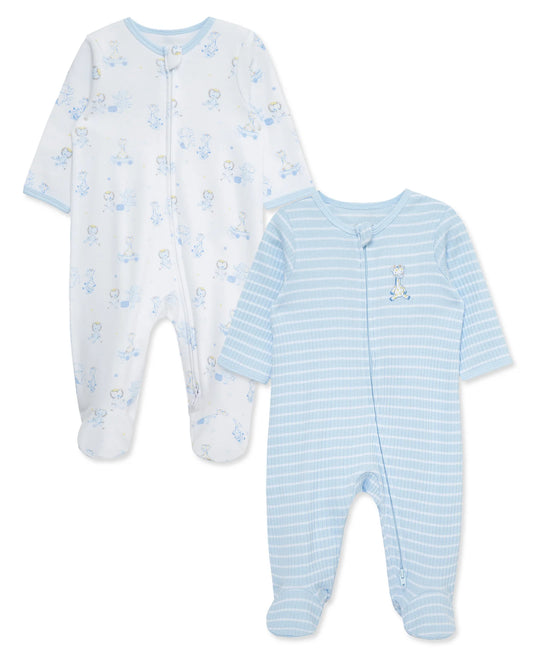Pijamas Blue Safari🦒🦁 Algodón Orgánico