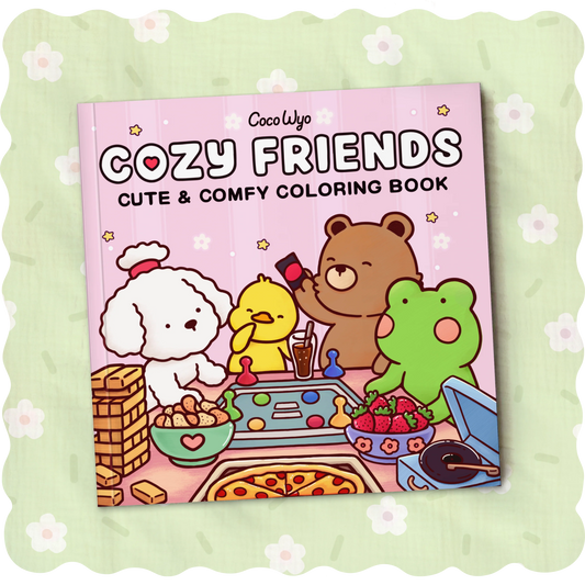 Coco Wyo Cozy Friends Cute & Comfy Coloring Book 🩵