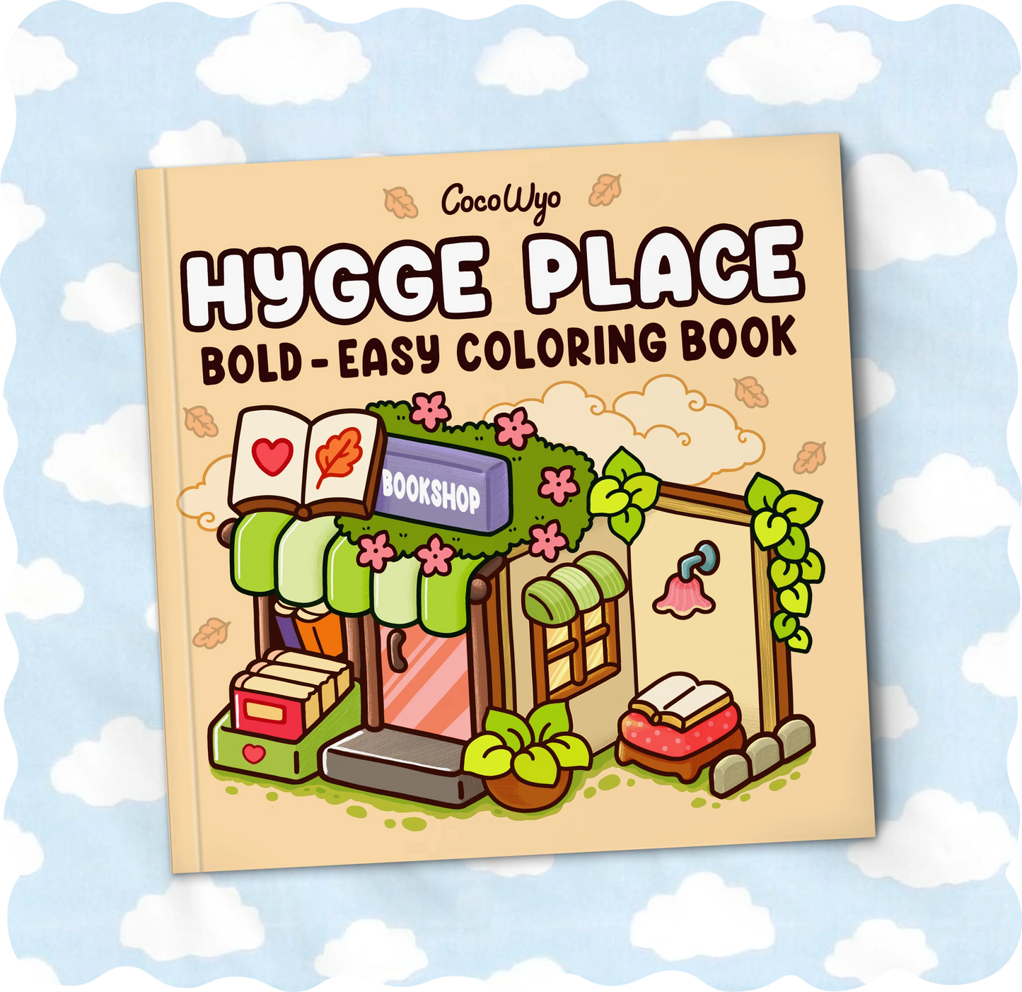 CocoWyo Hygge Place Bold Easy Coloring Book