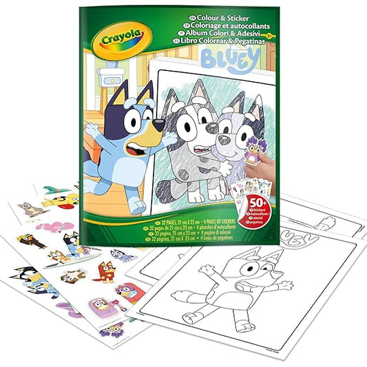 Crayola Bluey Color & Sticker Book