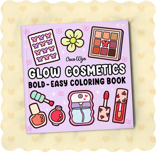 CocoWyo Glow Cosmetics Coloring Book