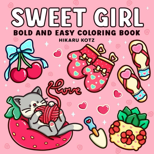 Sweet Girl Coloring Book