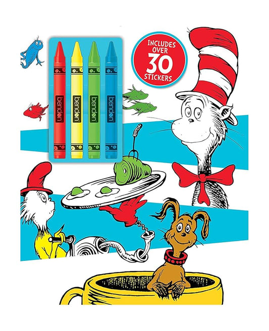 Dr. Seuss Cat in The Hat Libro para colorear y actividades