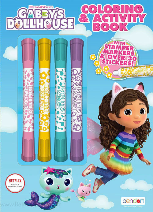 Gabby’s Dollhouse Coloring & Activity Book