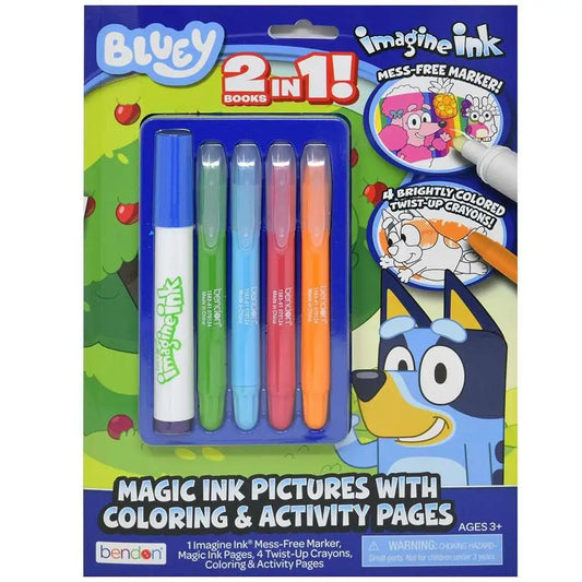 Bluey Magic Ink Coloring & Activity Pages