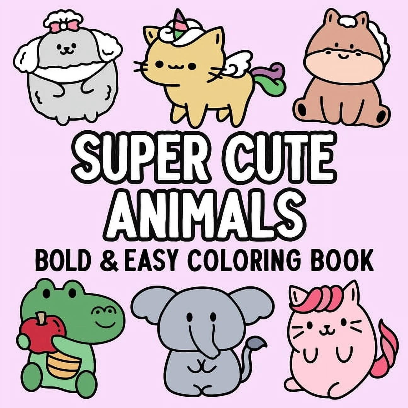 Super Cute Animals Coloring Book