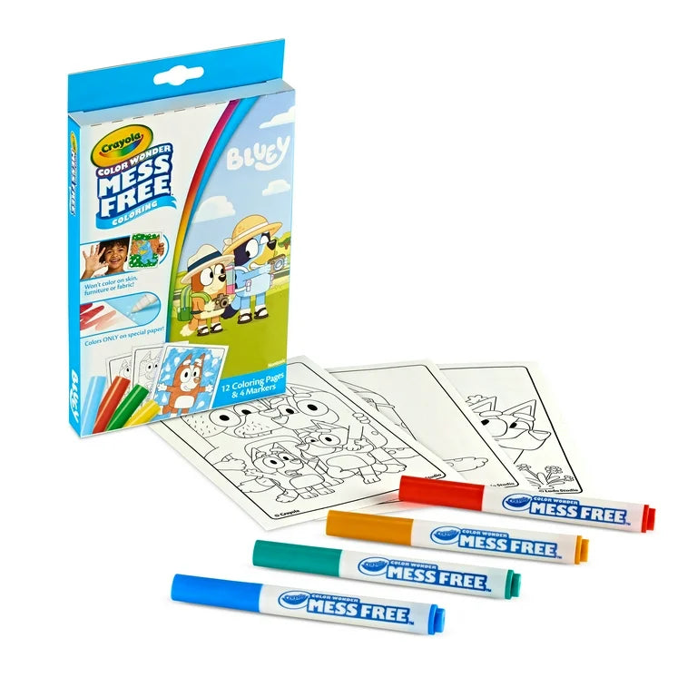 Bluey Crayola Mess Free Coloring Kit – COCO.HN