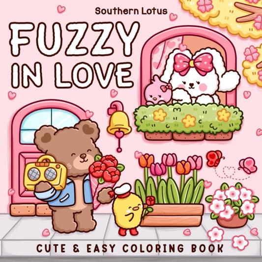 Fuzzy in Love Coloring Book