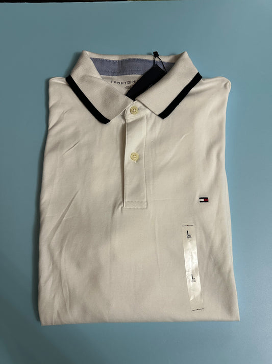 Camisa Tipo Polo Tommy Hilfiger color Blanco