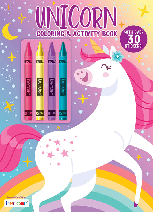 Unicorn Coloring & Activity Book