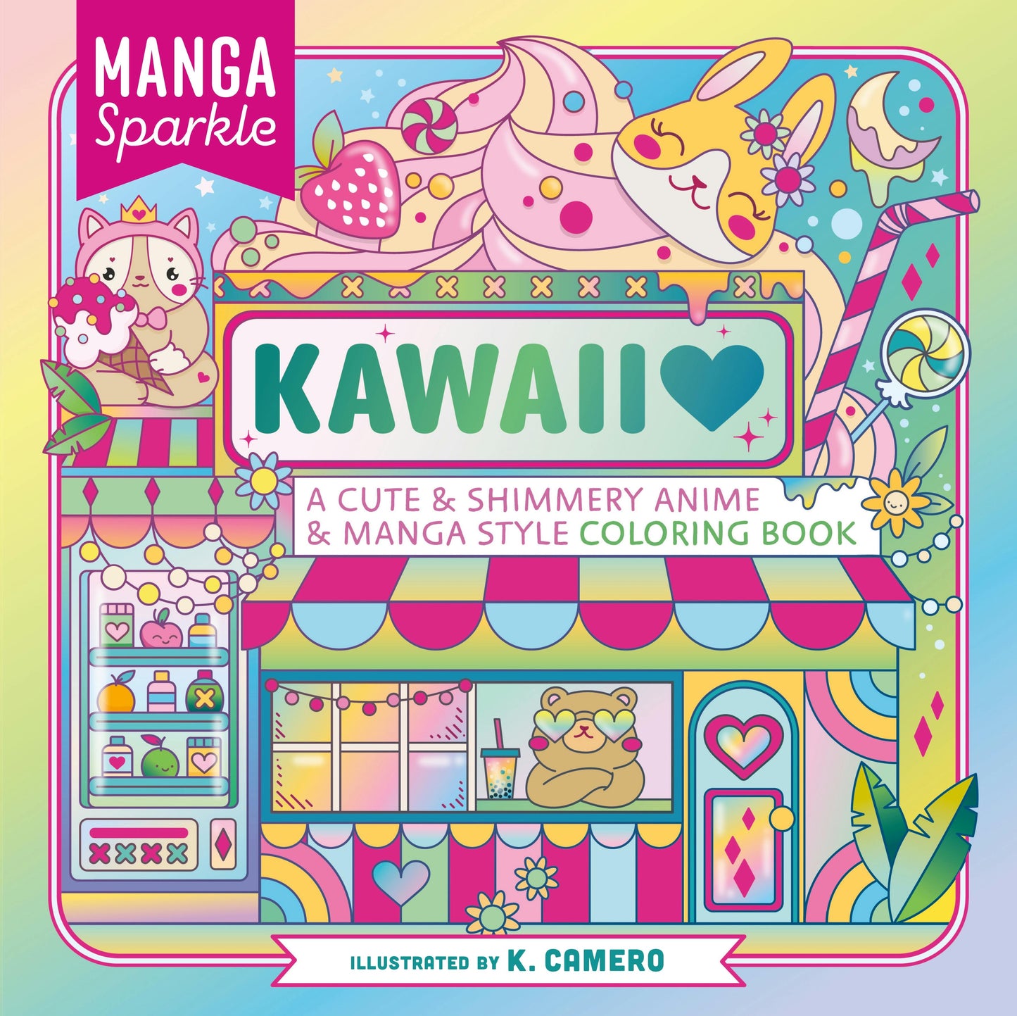 Kawaii Manga Sparkle Coloring Book