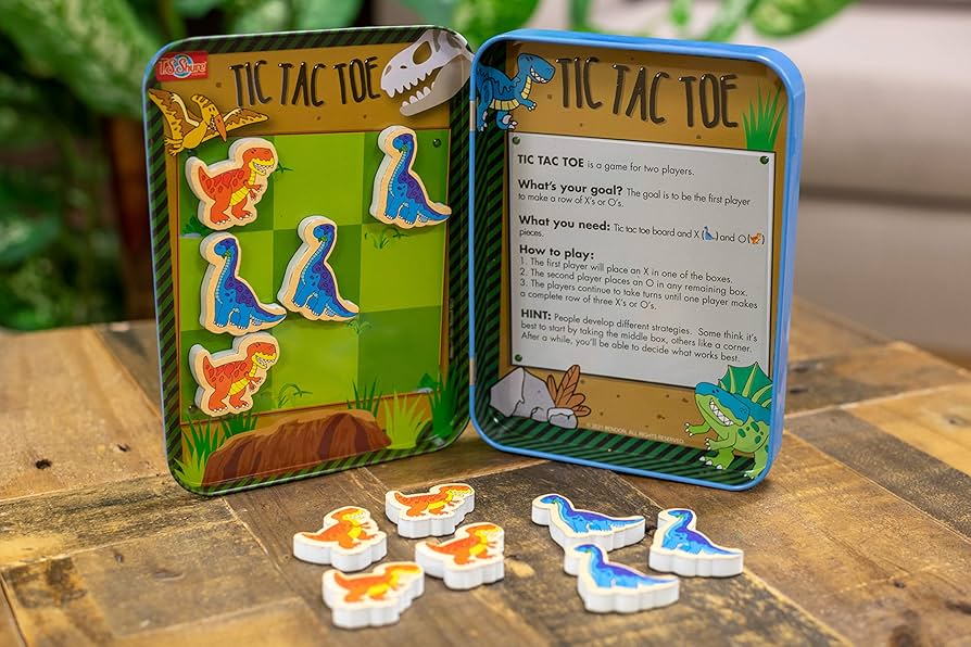 Tic Tac Toe Metálico Dinos