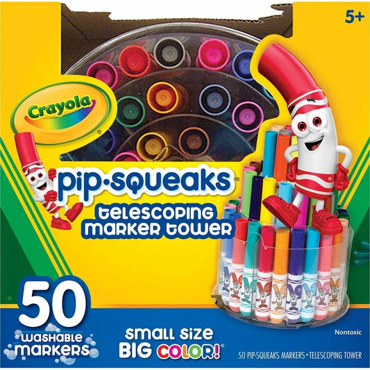 Crayola Pip Squeaks Telescoping Marker Tower 50ct