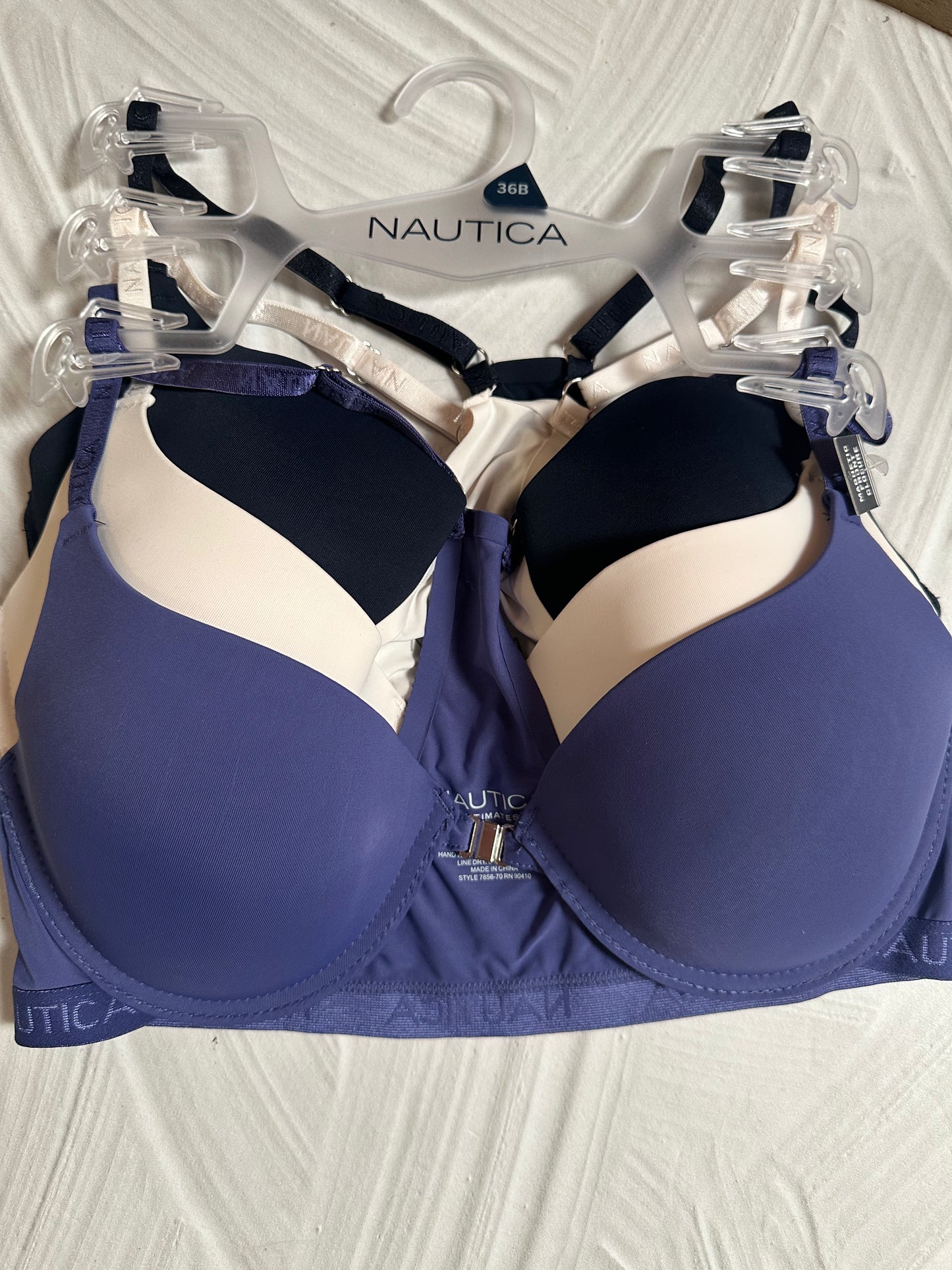 Set de 3 Bra con Broche Enfrente