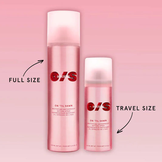 ✨ONE/SIZE by Patrick Starrr✨
On 'Til Dawn Mattifying Waterproof Setting Spray