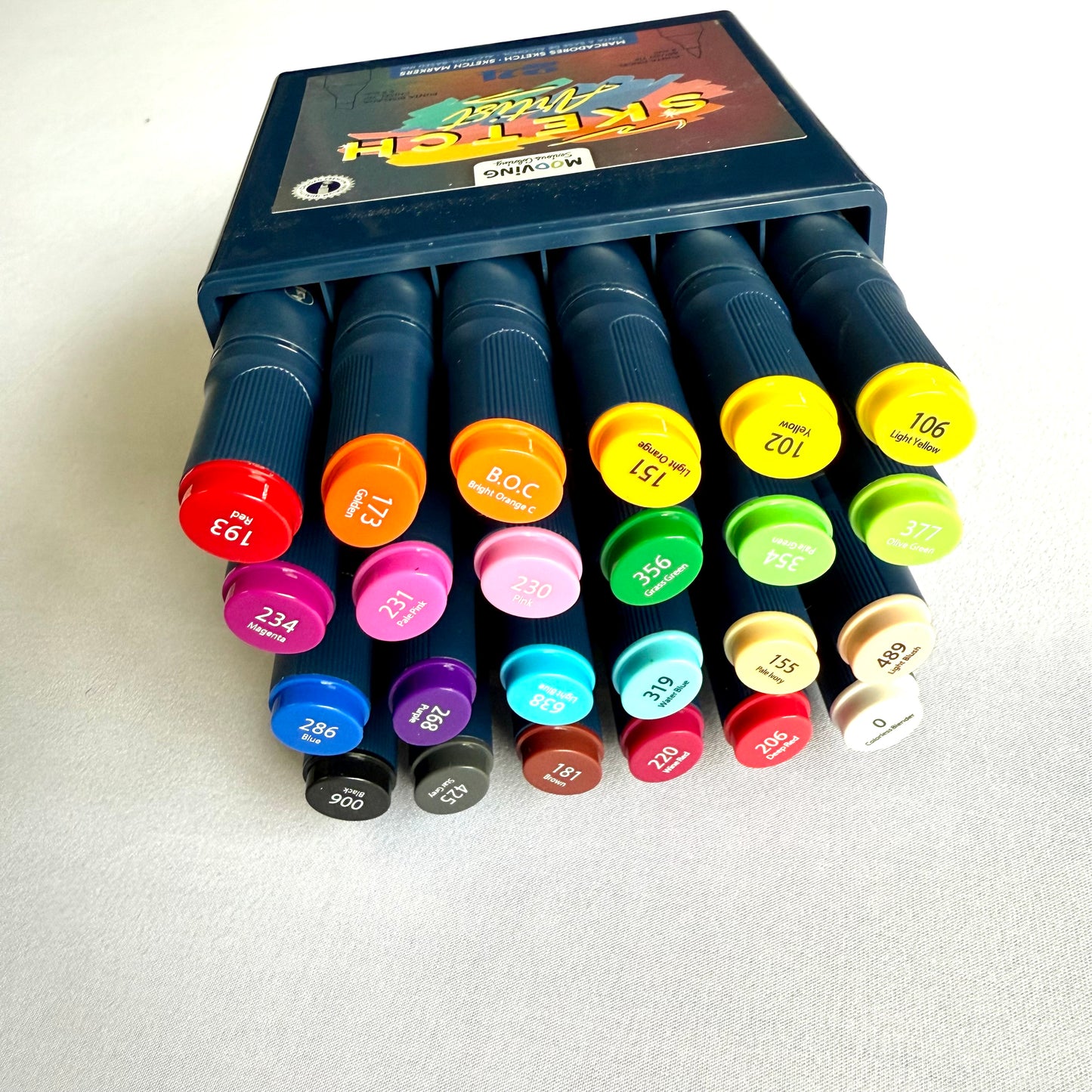 Mooving 24pcs Marcadores a base de alcohol
