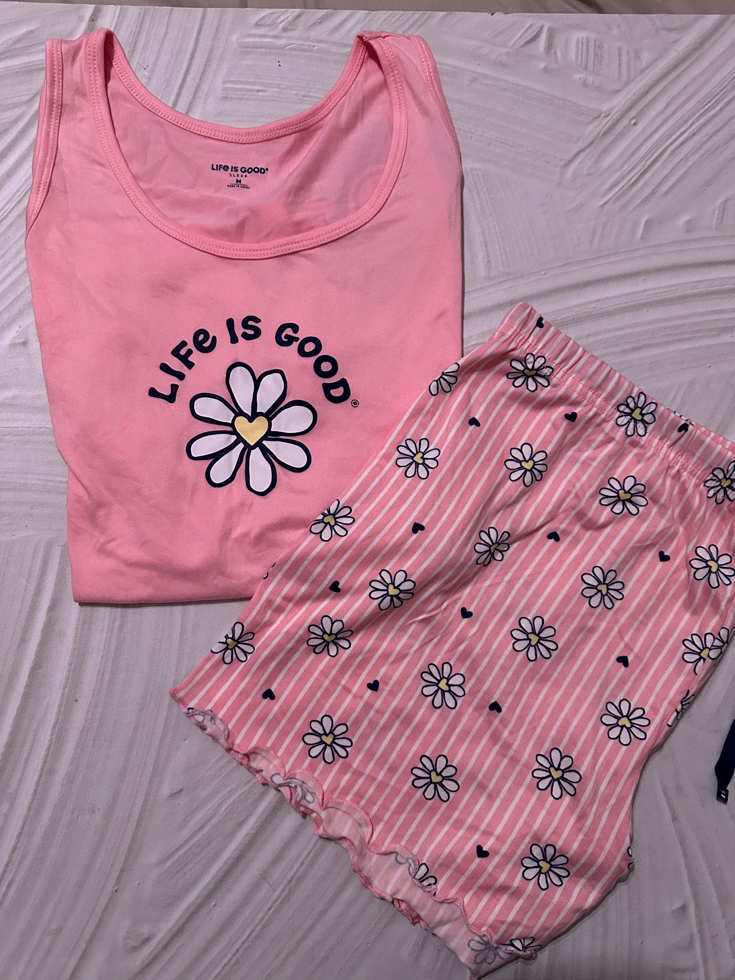 Pijama Rosada de Flor Life is Good