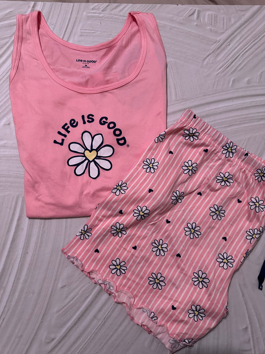Pijama Rosada de Flor Life is Good