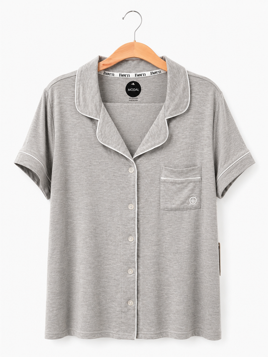 Pijama de Short Gris Born