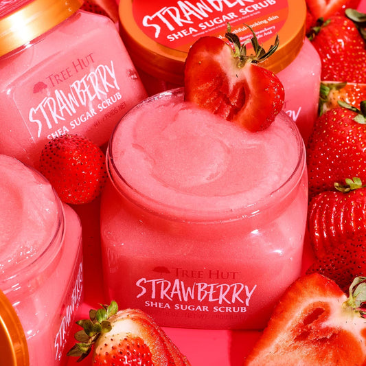 Tree hut strawberry scrub