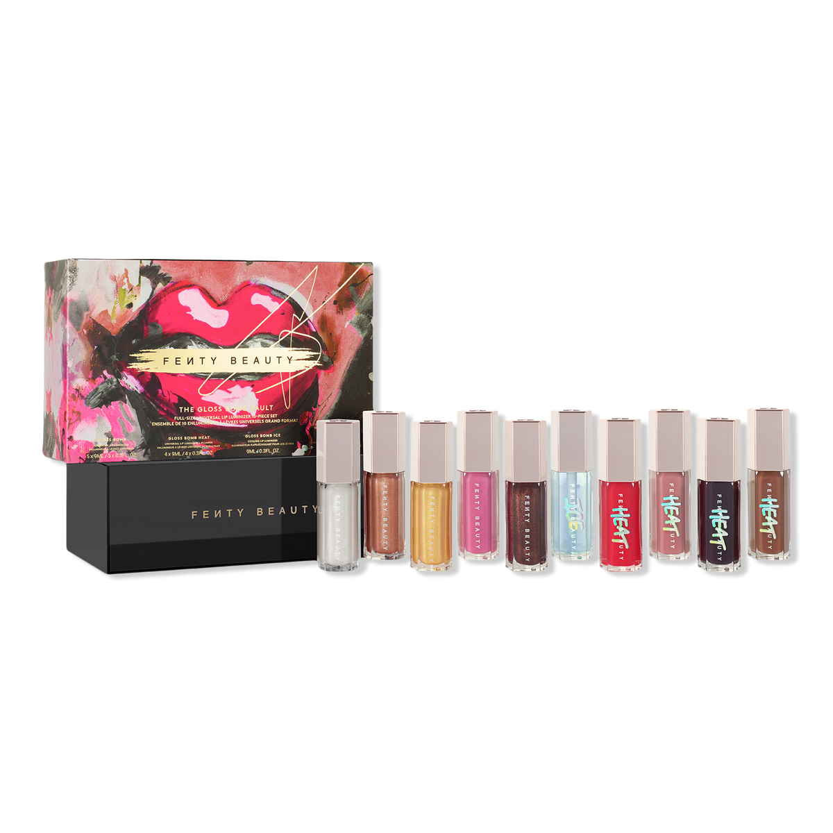 The Gloss Bomb Vault Full-Size Universal Lip Luminizer 10-Piece Set