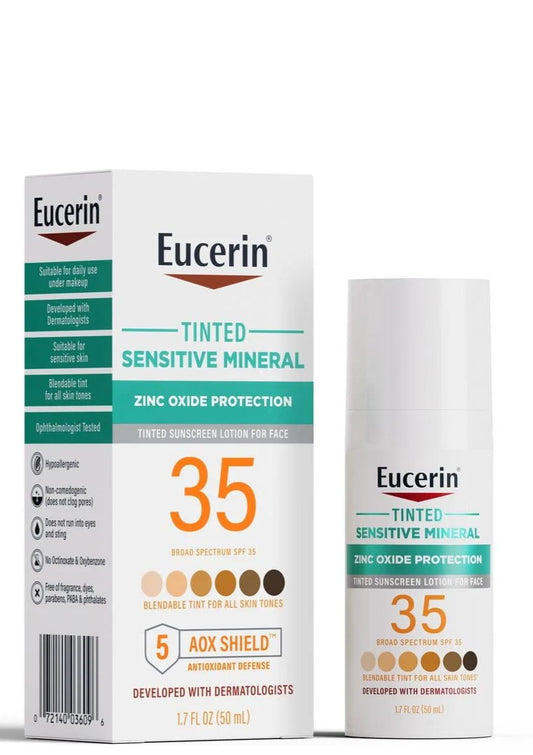 Bloqueador Eucerin Tinted Sensitive Mineral