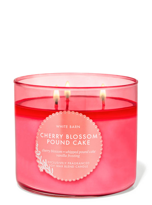 ✨Vela de 3 mechas Blossom Pound Cake✨