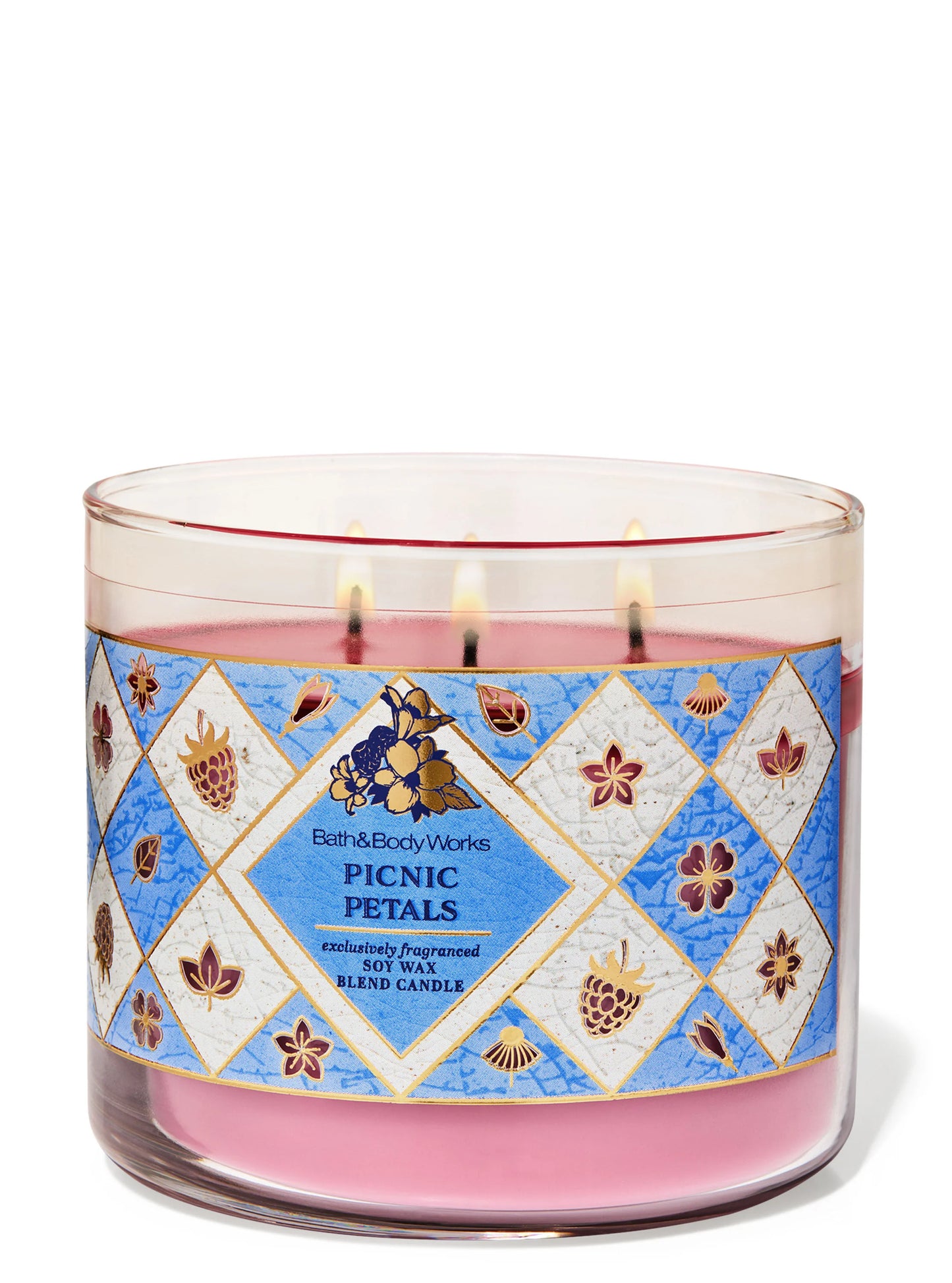 Vela 3 Mechas Picnic Petals