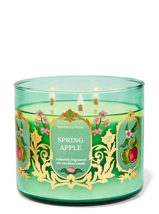 Vela 3 Mechas Spring Apple