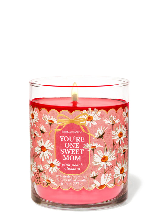 Vela de 1 Mecha Pink Peach Blossom