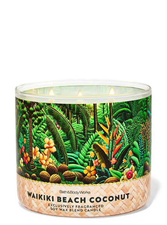 Vela 3 Mechas Waikiki Beach Coconut