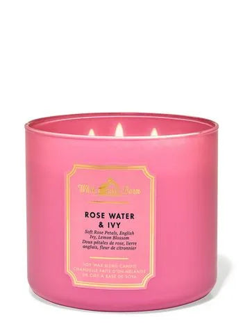 🌷Vela 3 Mechas Rose Water & Ivy🌷